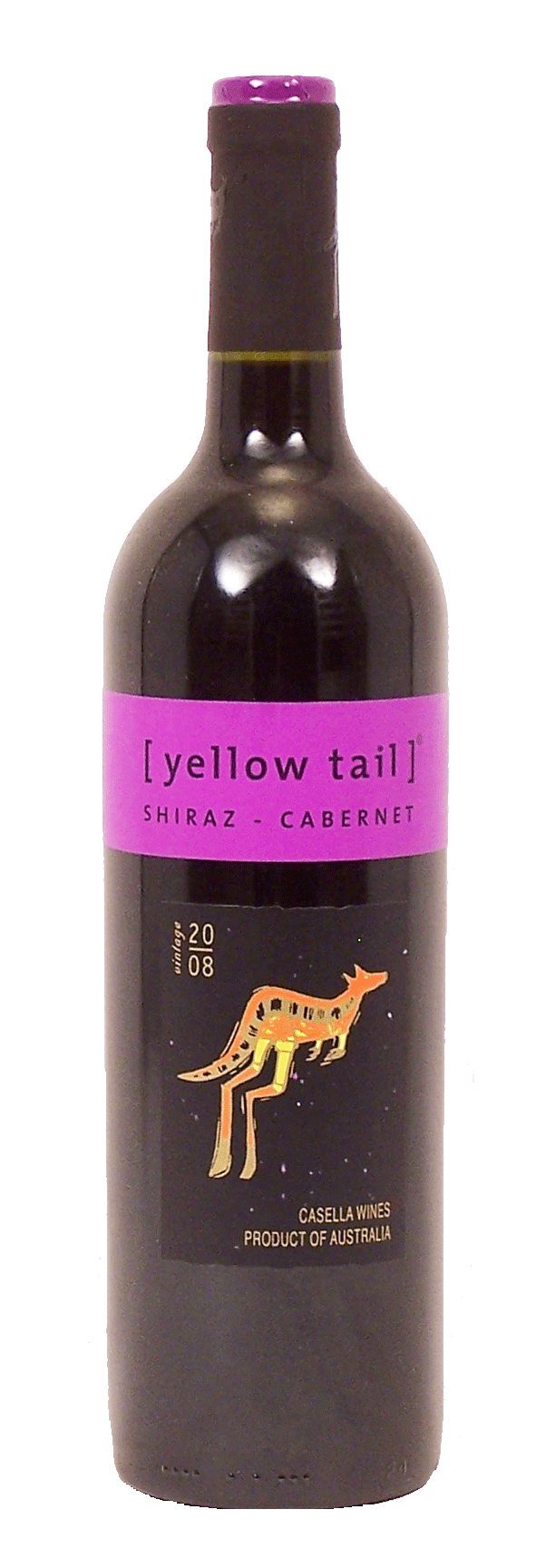 Yellow Tail  shiraz 60% - cabernet 40%, south eastern australia, 13.5% alc./vol. Full-Size Picture